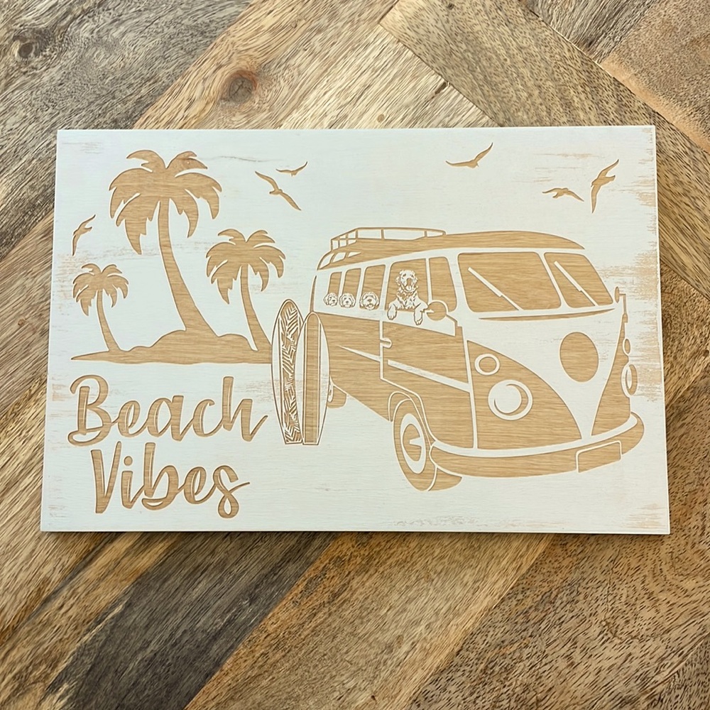 Beach Vibes Sign NWT